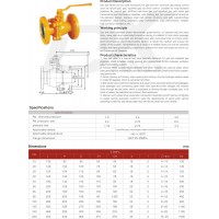SPECIAL GAS FLANGE BALL VALVE SPECIAL GAS FLANGE BALL VALVE